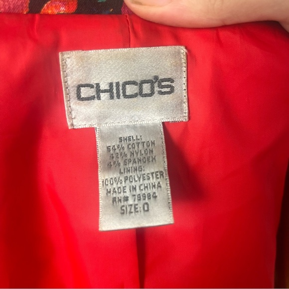 Vintage Chico’s Butterfly Lightweight Jacket Women’s size small-4 / Chico 0 - Picture 5 of 7